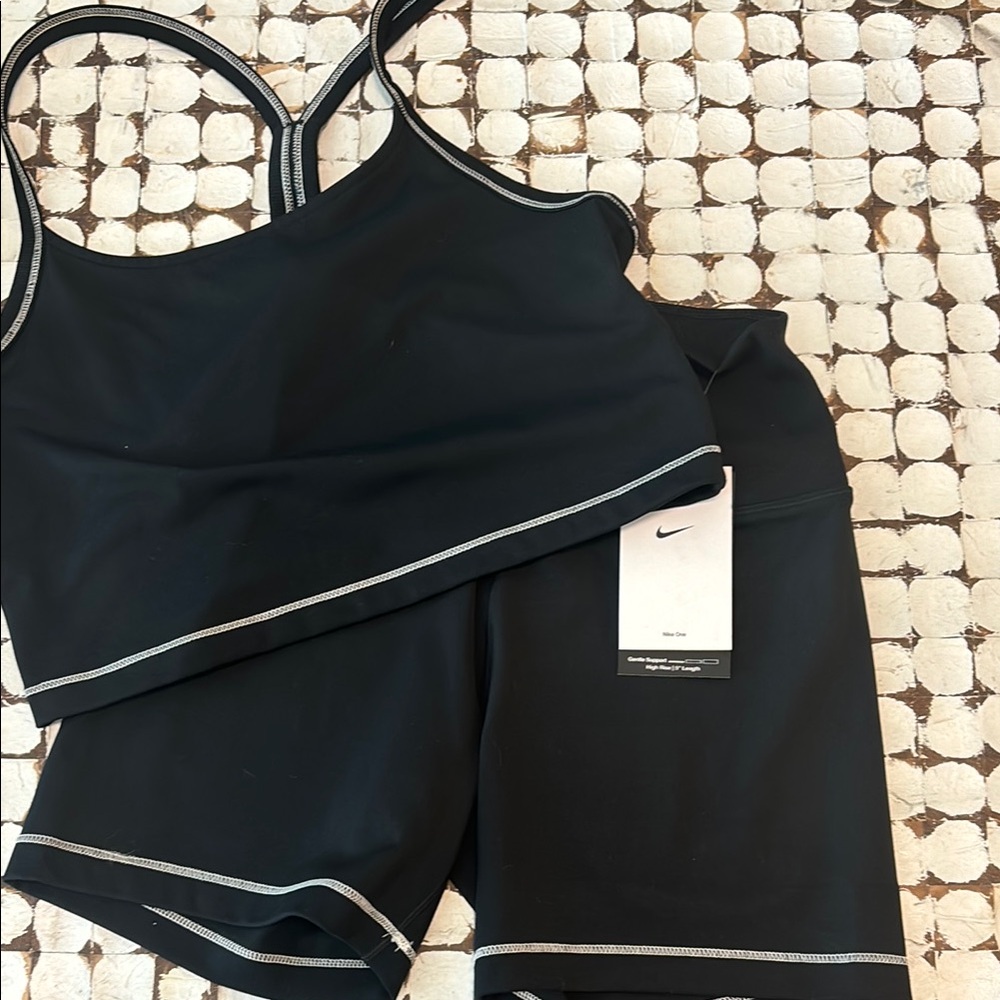 Nike Black Women's Top and Shorts Set